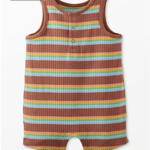 Baby Sleeveless Ribbed Shortie Romper