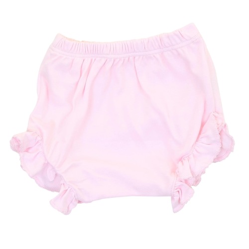 Solid Essentials Monogram Diaper Cover - Pink with Pink Trim