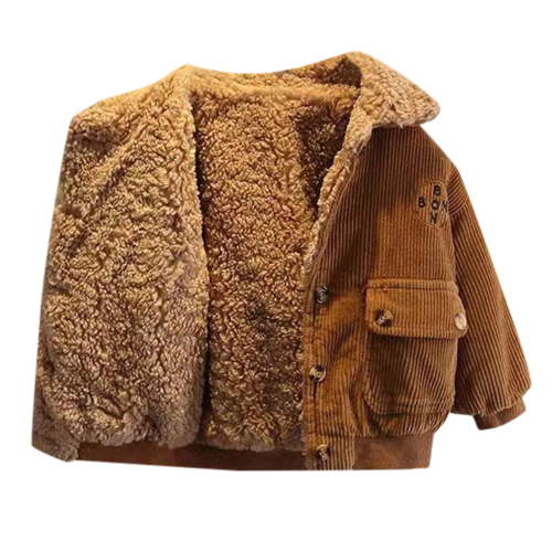 RATTOYY Toddler Boys Corduroy Jacket Toddler Winter Coat Kids Button Down Warm Outwear Baby Stylish Clothes