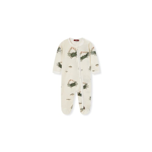 Zipper Footed Romper, 0-3M