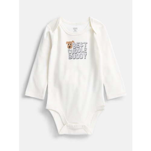 Wonder Nation Baby Boys' Graphic Cotton Bodysuit with Long Sleeves, Sizes 0M-24M