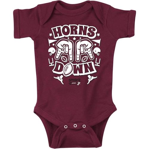 Horns Down Baby Apparel for Texas A&M College Fans (NB-7T)