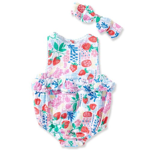 Adventurewear 360 Baby Girls Stamp Print Bubble
