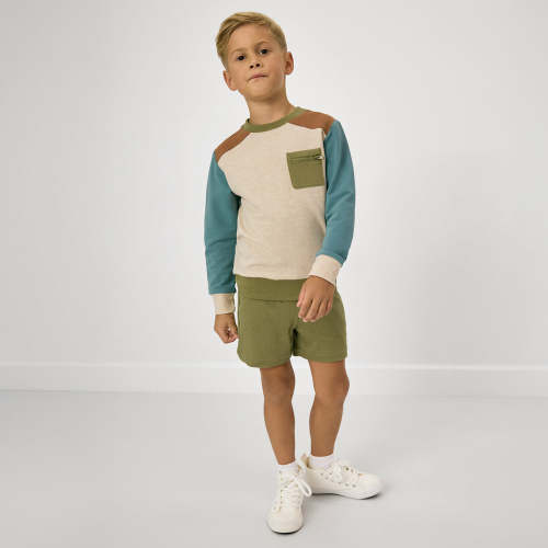 Natural Heather Crewneck Sweatshirt | Little Sleepies