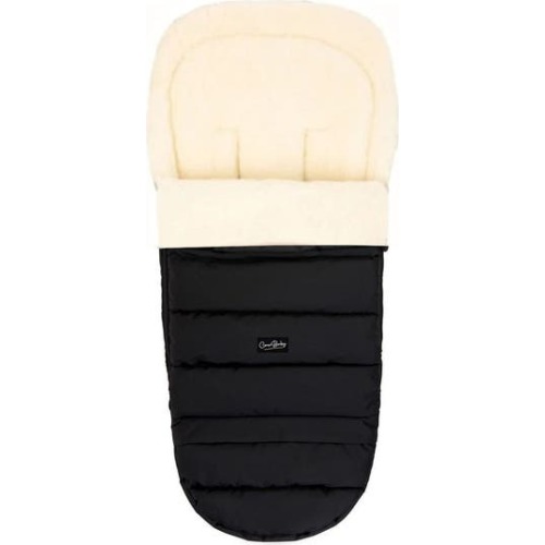 Cover Baby Black Arctic Organic Wool Adjustable Footmuff