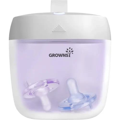 GROWNSY Portable UV Light Sanitizer Box | Pacifier Sterilizer USB Rechargeable 99.99% Sterilized in 59 Seconds