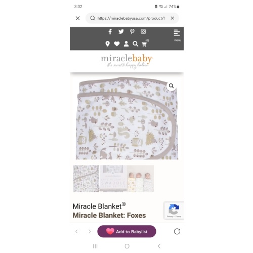 Miracle Blanket Swaddle, Swaddle Wrap, Swaddle Blanket, Sleep Sack, Wearable Blanket All-In-One