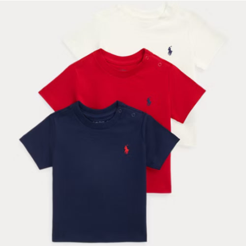 Cotton Jersey Crewneck Tee 3-Pack