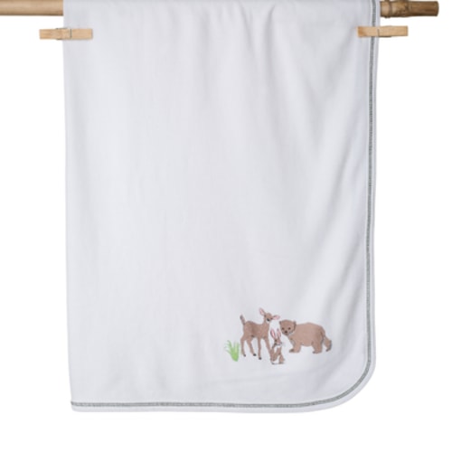 Organic Baby Blankets | Soft Cotton Swaddle Blanket | Woodland Friends