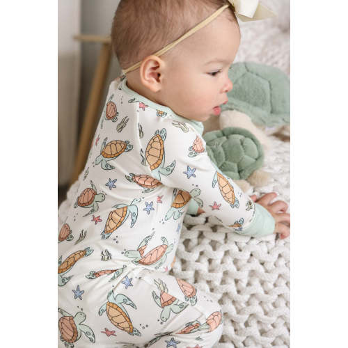 Convertible Zip Romper in Turtley Rad | Caden Lane