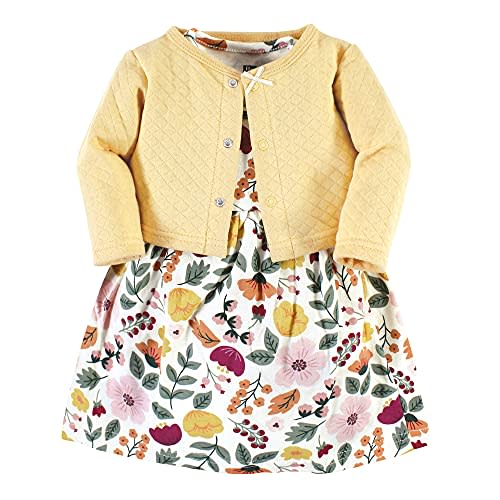 Hudson Baby Girls' One Size Quilted Cardigan and Dress
