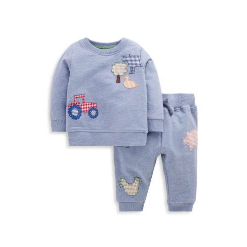 Kids' Appliqué Sweatshirt and Joggers Set