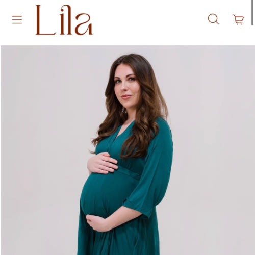 Amelia Labor & Postpartum Gown in Deep Teal – Lila