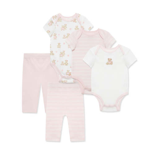 (6 months) Dainty Bears 5-Piece Bodysuit & Pant Set