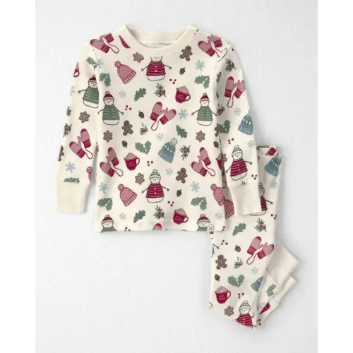 Baby Girl 2-Piece Organic Cotton Pajamas in Winter Wonderland - Little Planet | Carter's