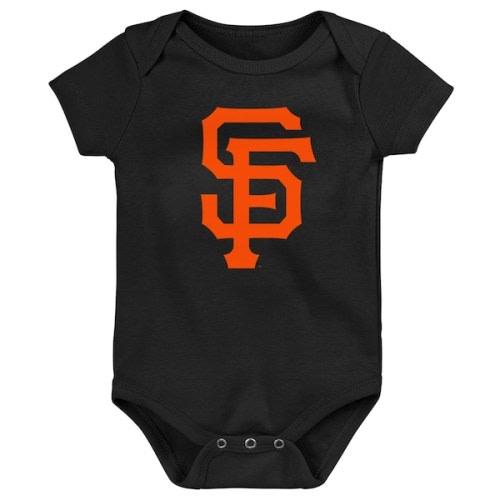 Newborn & Infant San Francisco Giants  Outerstuff Black Primary Team Logo Bodysuit