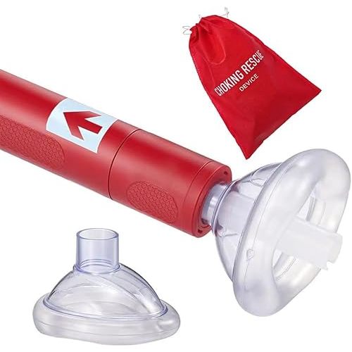 Portable Anti Choking Device & Choking Rescue Device -Choking Device Travel with Bag or Kids and Adults (Red)-J6