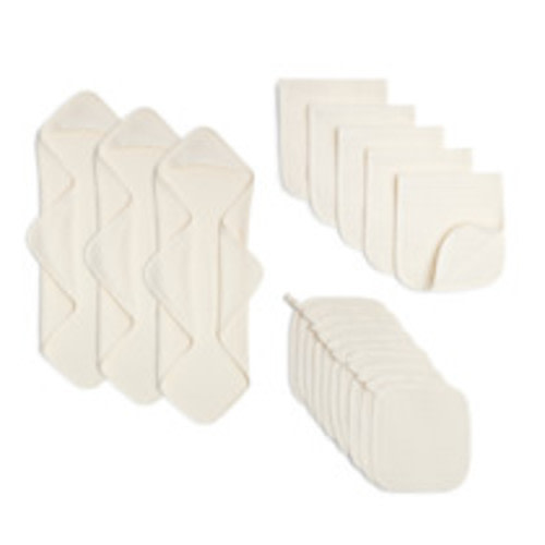 Small Story Muslin Essentials 18-Piece Gift Set - White