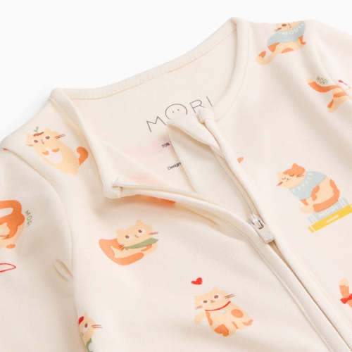 Cat Nap Clever Zip Baby Pajamas US