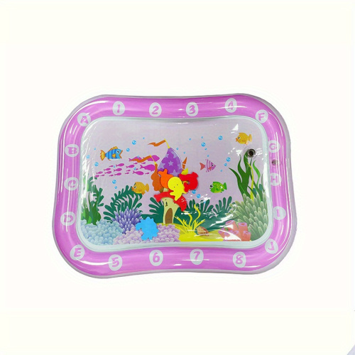 Inflatable crawling mat with pink print. Halloween, Christmas events, and party supplies