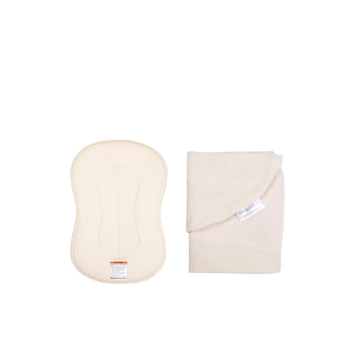 Lounger Curve + Muslin Cover Set | Natural