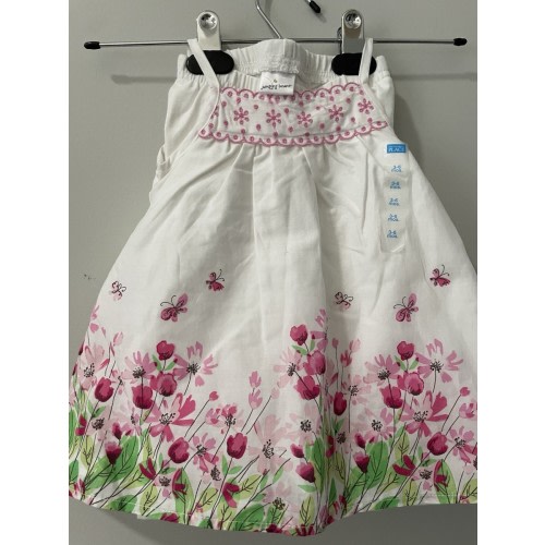 NWT Jumping Beans baby girls size 3 - 6 months dress 2 piece Set