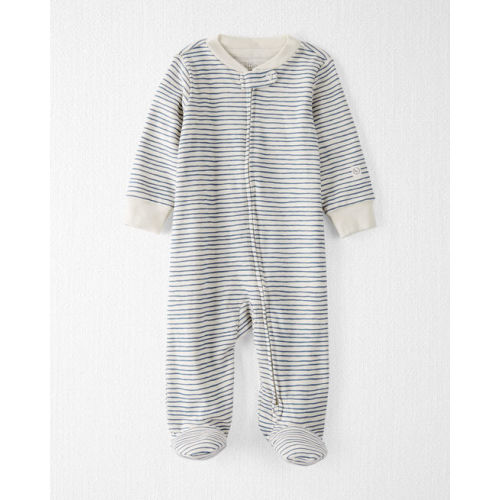 Baby Organic Cotton Sleep & Play Pajamas in Stripes - Little Planet | Carter's
