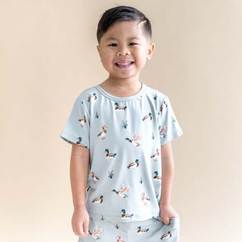 Toddler Basic Tee in Mallard Duck
