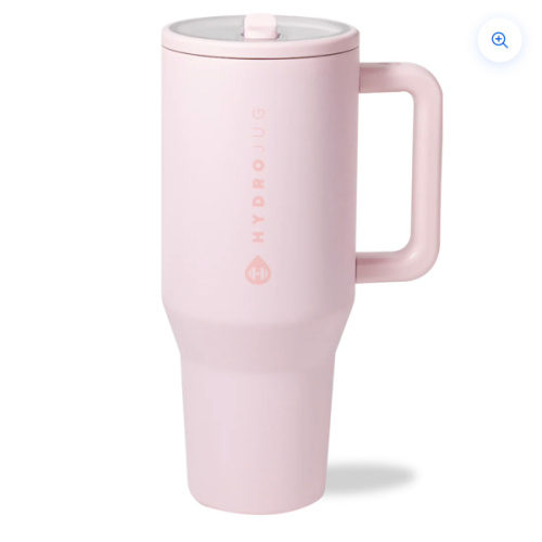 HydroJug Traveler 40oz | All-Day Insulated Tumbler with Handle – Pink Sand