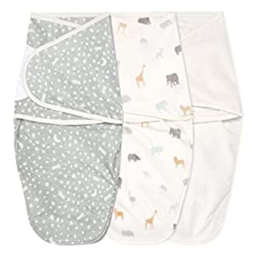 Amazon.com: aden + anais Essentials Easy Wrap Swaddle, Velboa Baby Wrap, Newborn Wearable Swaddle Sleep Sack,TOG 1.5, 3 Pack, Wild Prairie, 0-3 Months : Baby