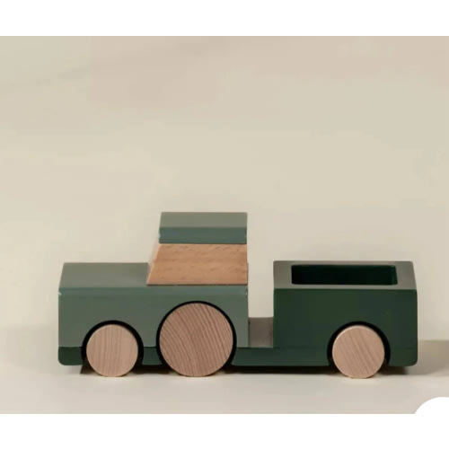 Wooden Vehicle - Farm Tractor by Coco Village – Pacifier Kids Boutique