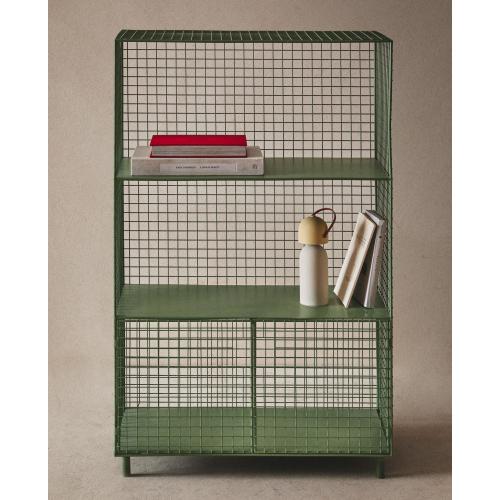 METAL BOOKCASE WITH DOORS