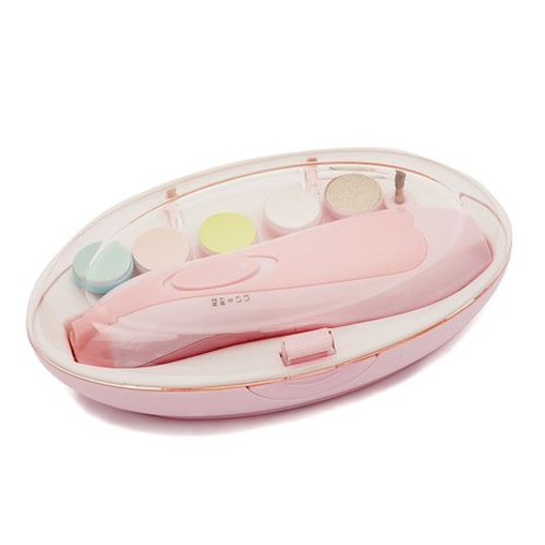 Kids Baby Electric Nail Trimmer Clippers Cutter Scissors Care Set