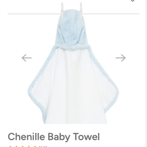 Chenille Baby Towel