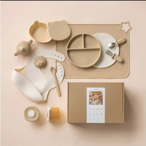 First Bites Gift Set (Croissant/Ivory)