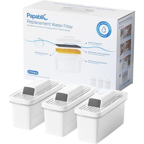 Papablic Official Replacement Water Filter for SafeguardPlus Bottle Washer