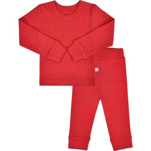 Organic Cotton Baby Pajamas | Scarlet Red