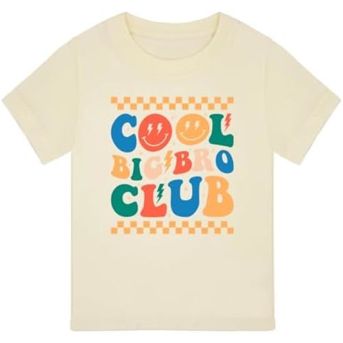 Big Brother T Shirt - Cotton Graphic Tee for Boys, Matching Brothers' Outfits (2-7Y)
