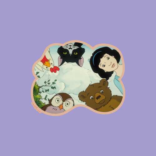 Little Bear And Friends Sticker || Noggin Sticker || Laptop Sticker || Water Bottle Sticker || Coastline