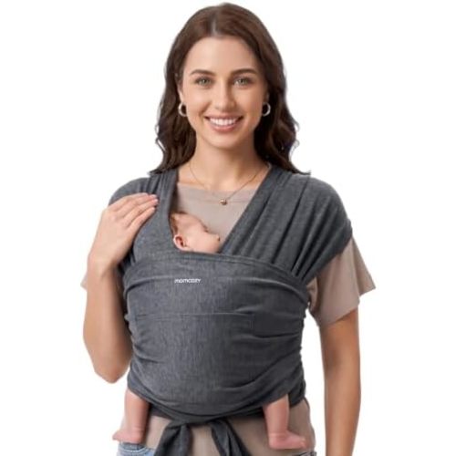 Momcozy Baby Wrap Carrier, Easy-On 2-Piece Design, Newborn to 33 lb