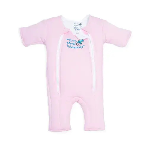 Pink Baby Merlin’s Magic Sleepsuit – Cozy 100% Cotton Baby Sleepwear, Size Small