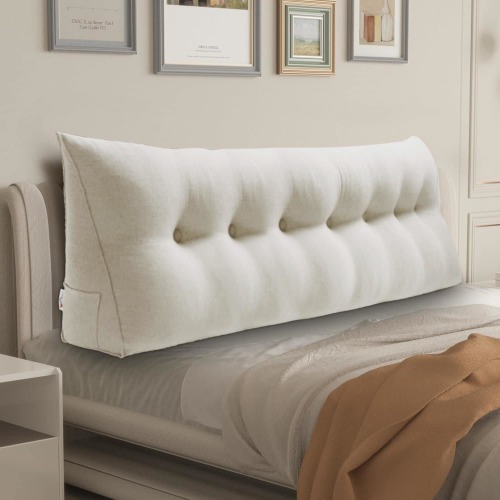 WOWMAX Bed Rest Wedge Reading Pillow Headboard Back Support Cushion