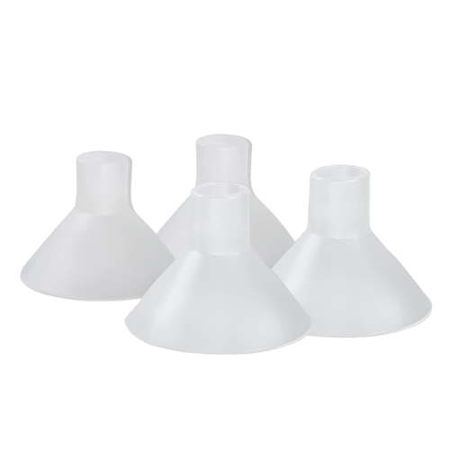4 BeauGen Breast Pump Cushions (2 Pairs)- Soft, Stretchy, Clear Flange Inserts for Comfort & Fit-Works with 21, 22, 23, 24, 25, 26, 27 & 28mm- Food Safe, Free from BPA and Latex