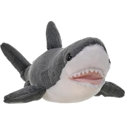 Wild Republic Great White Shark Plush, Stuffed Animal, Plush Toy, Gifts for Kids, Cuddlekins 13 inches