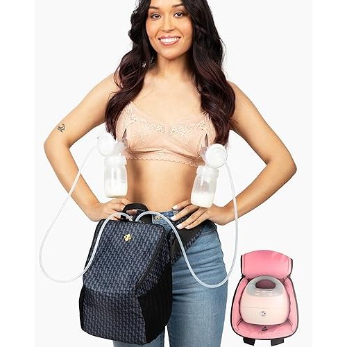 Pump-A-Porter Portable Breast Pump Bag | Belt Bag | Turns Electric Pump into Hands-Free Wearable Breast Pump | Fits Spectra S1, S2, Synergy Gold, Motif Luna, Ameda Pearl, Unimom Opera