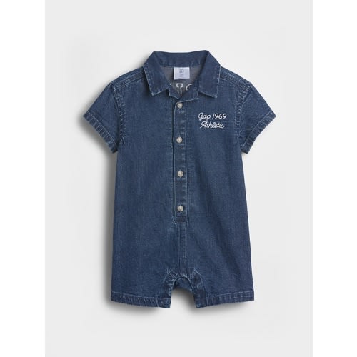 Baby Denim Gap Logo Shorty One-Piece