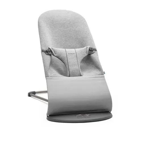 Babybjorn Bouncer Bliss Light Grey Jersey | Baby Bunting AU