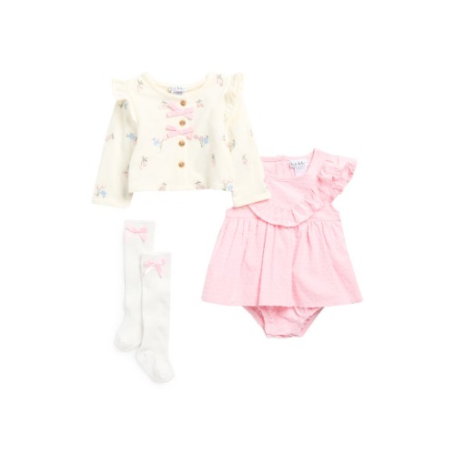 Nicole Miller Dress, Cardigan, Bloomers & Socks Set | Nordstromrack