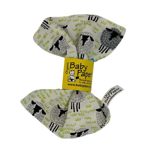 Baby Paper Organic Sheep | Organic Crinkle Sensory Toy - Great Gift