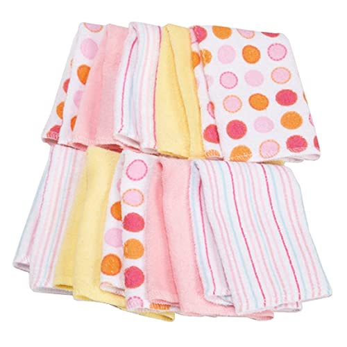 Spasilk Baby 10 Pack Soft Terry Bath Washcloth Wipes